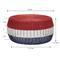 Household Essentials 9" Metal Woven Storage Ottoman